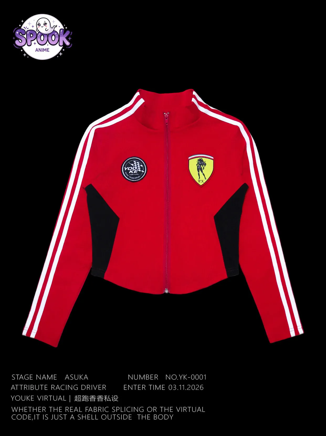 Red Short Jacket Racing Anime  - đánh giá và giá Anime Cosplay Red