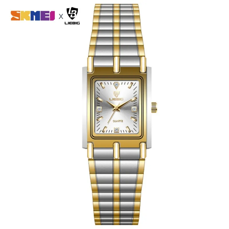 Brand Luxury Steel Bracelet Female Male Golden Girl Wristwatche New Ladies Quartz Watches Waterproof Clock relogio masculino