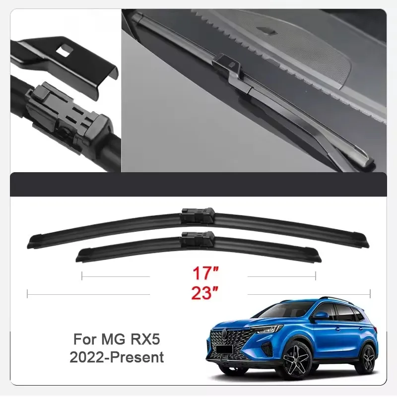 2PCS Car Wiper Blades for MG RX5,RX8,9RISING,S9 RISING,MARVEL R Front Windscreen Windshield Double Rubber Car Accessories ﻿