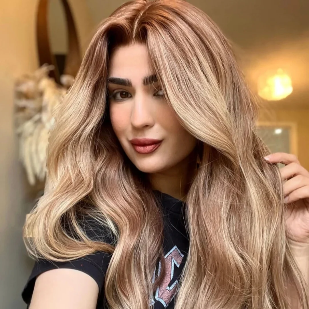 

Женский парик медового блонда, объемная волна, синтетический кружевной топ, парики, модные высококачественные реалистичные волосы, волокно брюнетки