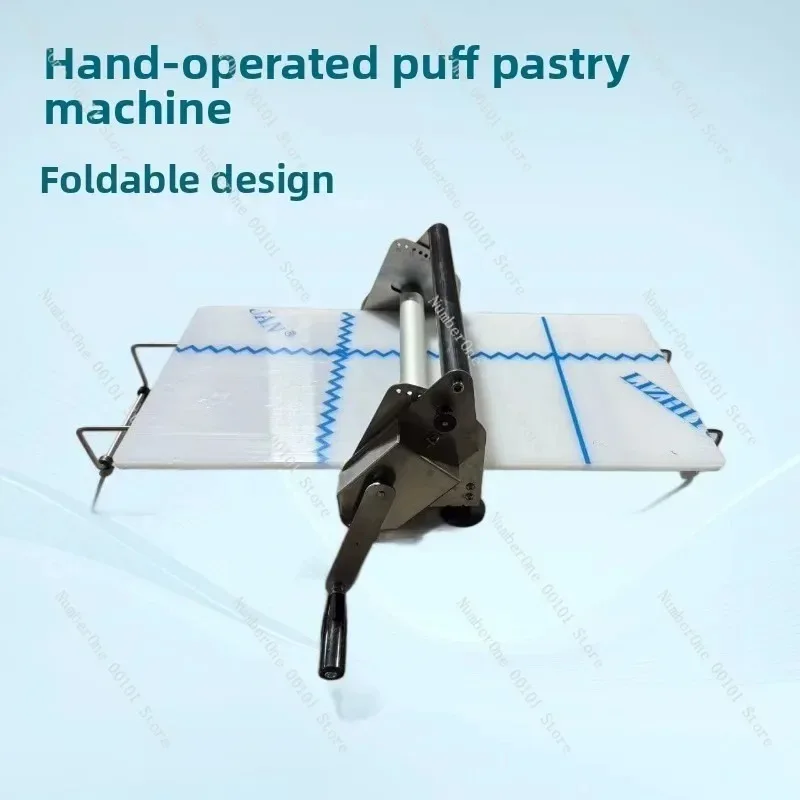 Commercial Pizza Dough Press Machine, Hand Crank Croissant Pastry Maker, Home Bakery Bread Roller Tool