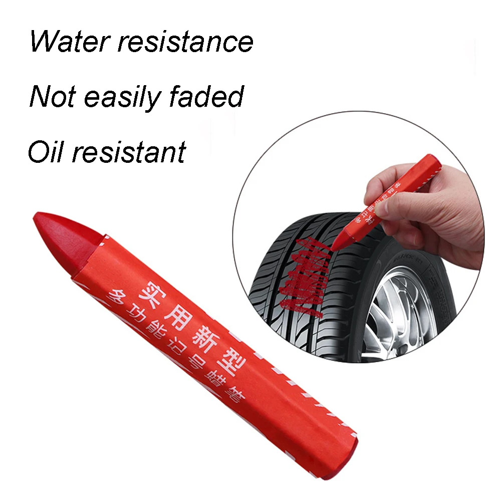 Tire Crayon Markers Pens Waterproof Tire Repair Crayon Marker Pen Portable Outdoors Wood And Stone Marking Tools