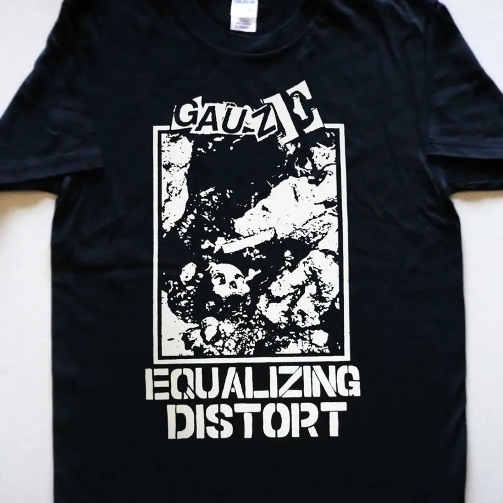 GAUZE Equalizing Distort T Shirt Death Side SDS The Comes Hardcore Punk UK01 vintage Washed Versatile designer clothes fashion