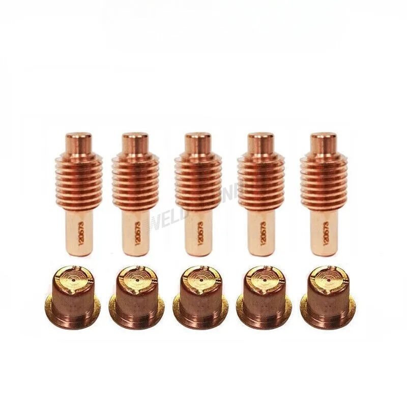 10 Piece Set of 120573+020350 Plasma Electrode Nozzle Suitable for Powermax 600/800/900 MAX Flashlight
