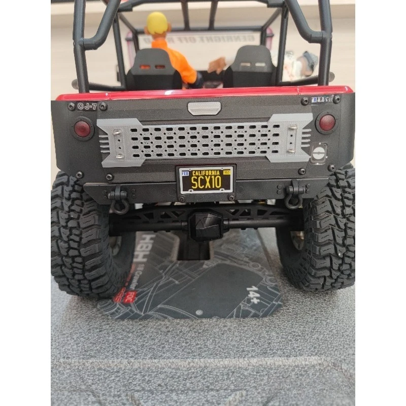 For Axial SCX10 III Jeep CJ-7 1/10 RC Crawler Mecha Rear Door Panel PLA 3D Printed Direct Fit Body Decoration Upgrade Parts