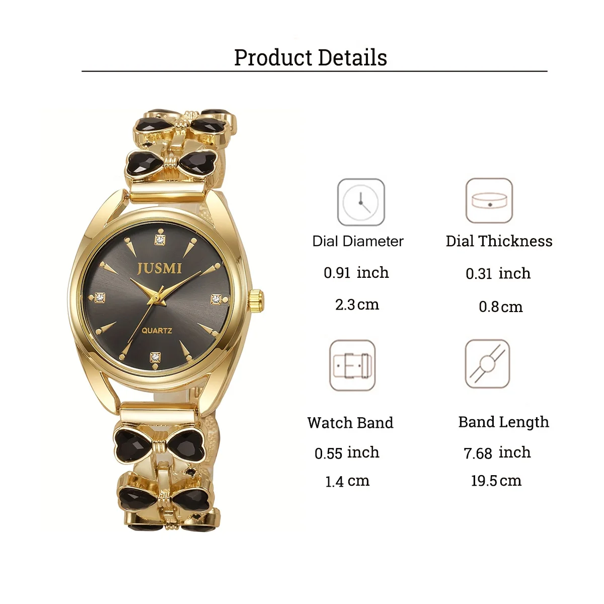 حزام عصري وشخصي وخفيف فاخر على شكل قلب، ساعة كوارتز للسيدات بمقياس ماسي، مناسب للارتداء اليومي وChri