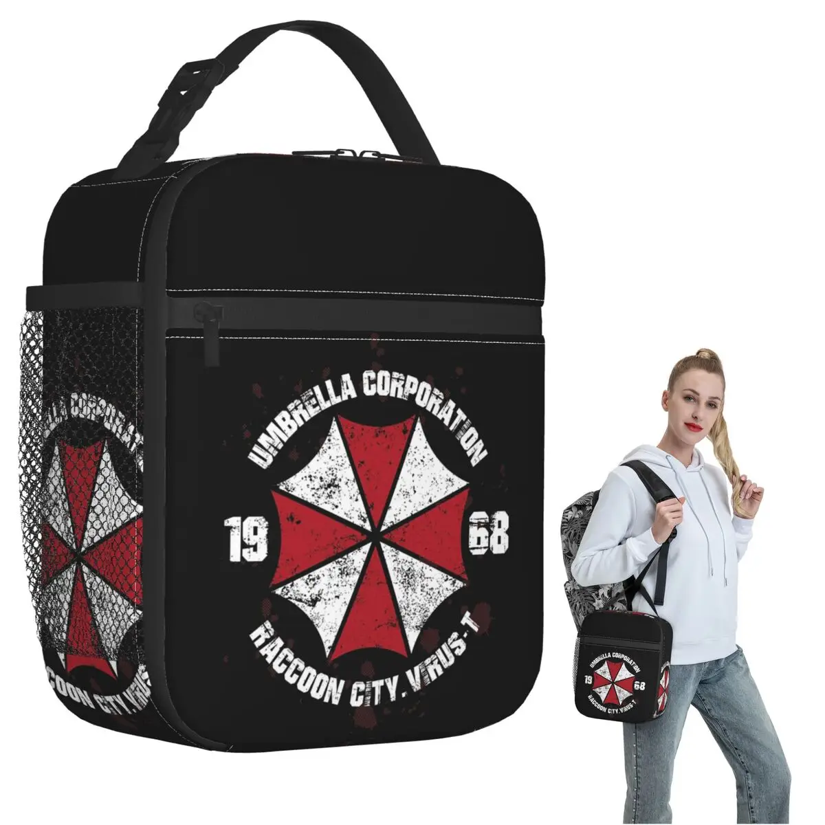 Movie Game Corporation Umbrellas Insulated Lunch Bag for Women Kids Leakproof Food Boxes Thermal Lunch Box Tote
