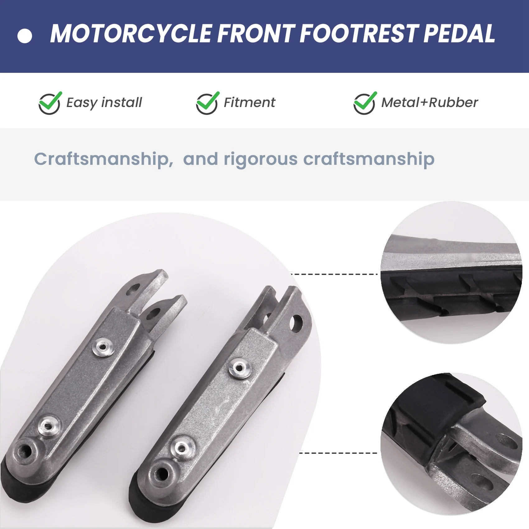 New Motorcycle Front Footrest Pedal Foot Pegs Foot Pegs Pedals For Honda CB250 CBR600F CB600F HORNET 600 NC700
