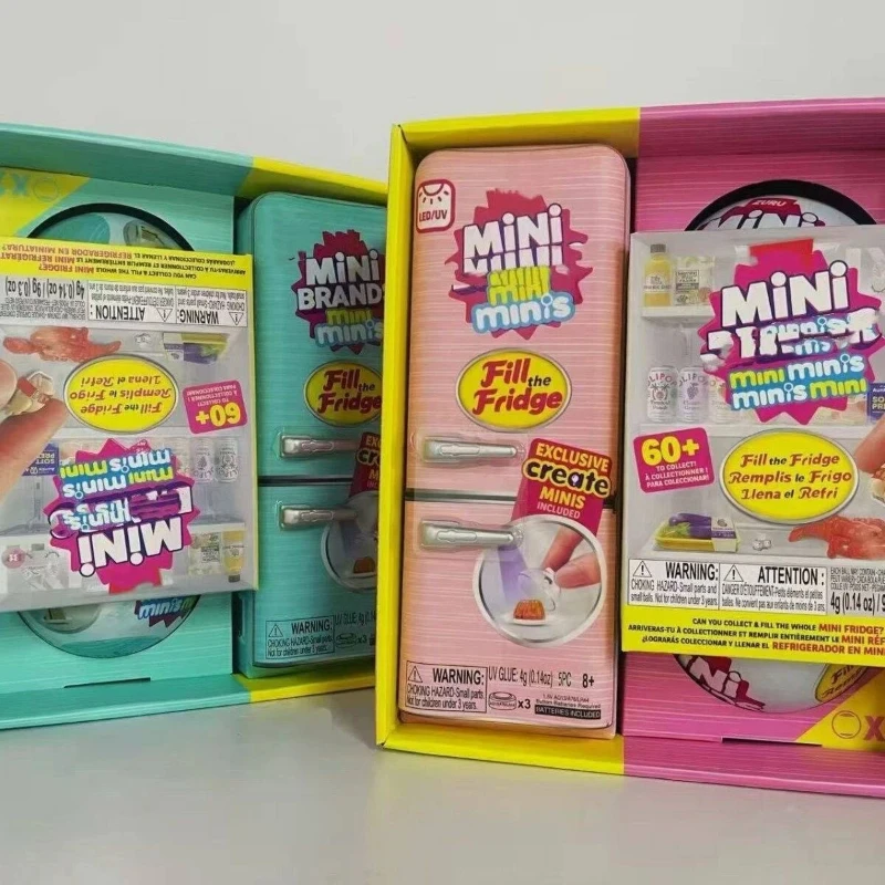 

Macaron Color Mini Fridge Set Role Playing Food Blind Box Ball Simulation Toy DIY Desktop Decorations Children Gift New In Stock