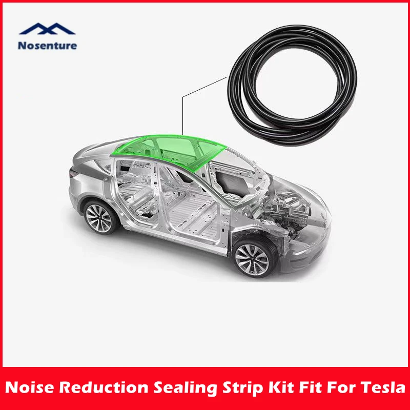 Noise Lowering Reduction Seal Kit Fit For Tesla Model 3 Model Y Accessories Windshield Roof Wind Guard Damping Sealing Strip