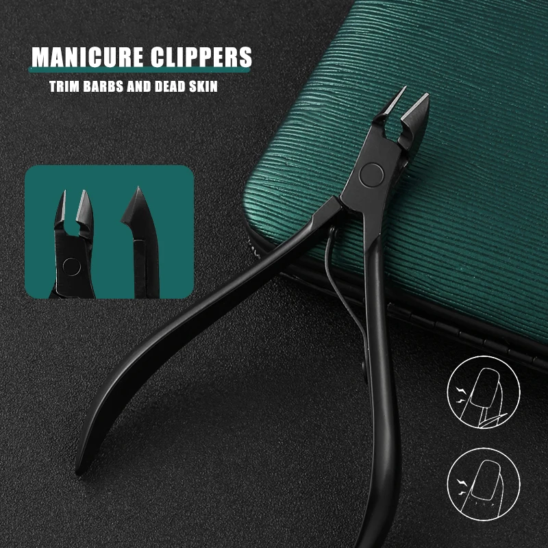 11 Uds cortaúñas, kits de manicura camaleón arcoíris, juego de pedicura profesional de acero inoxidable, tijeras para uñas, lima de uñas,