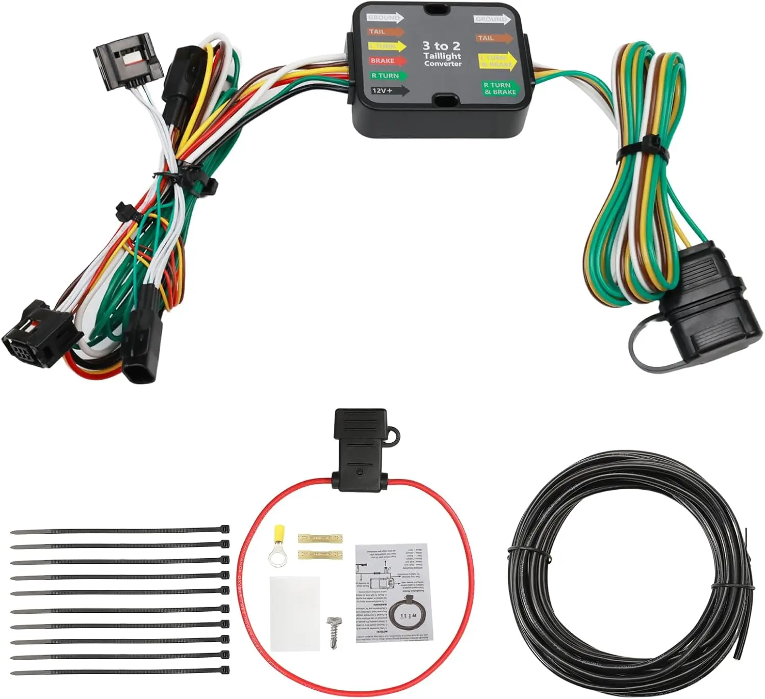 

4 Way Trailer Wiring Harness 4 Pin Compatible with 2022-2025 CX-5 CX-50