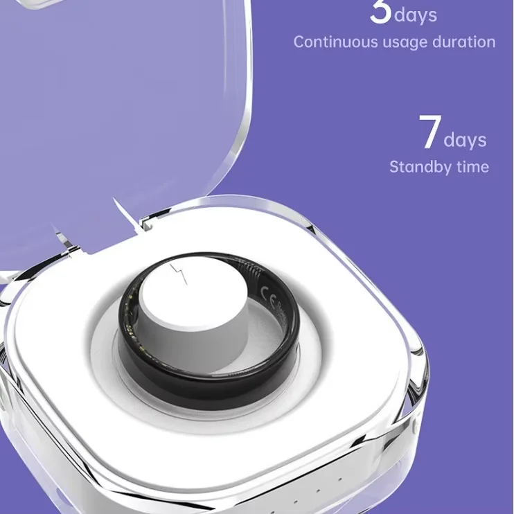 Android Трансграничное Смарт-кольцо Семейный уход Мониторинг Сердечного ритма Сон Здоровье ER08 Носимое кольцо Управление приложением Нержавеющая сталь