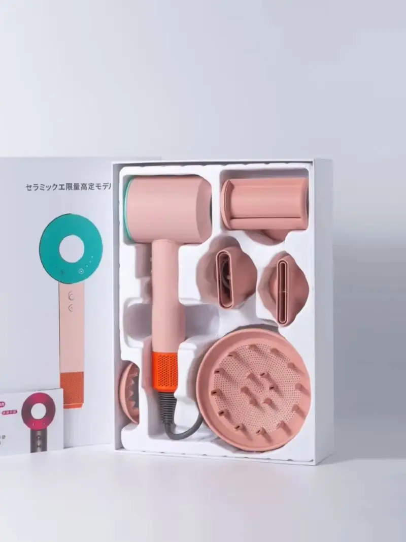 Home hair salon electric wind blowing leafless quick drying professional silent hair dryer negative ion hair style machine