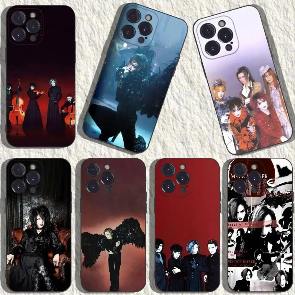 

Malice Mizer Rock Phone Case For iPhone 17,16,15,14,13,12,11,Plus,Pro Max,XS,X,XR,SE,Mini,8,7,Soft Silicone Black Cover