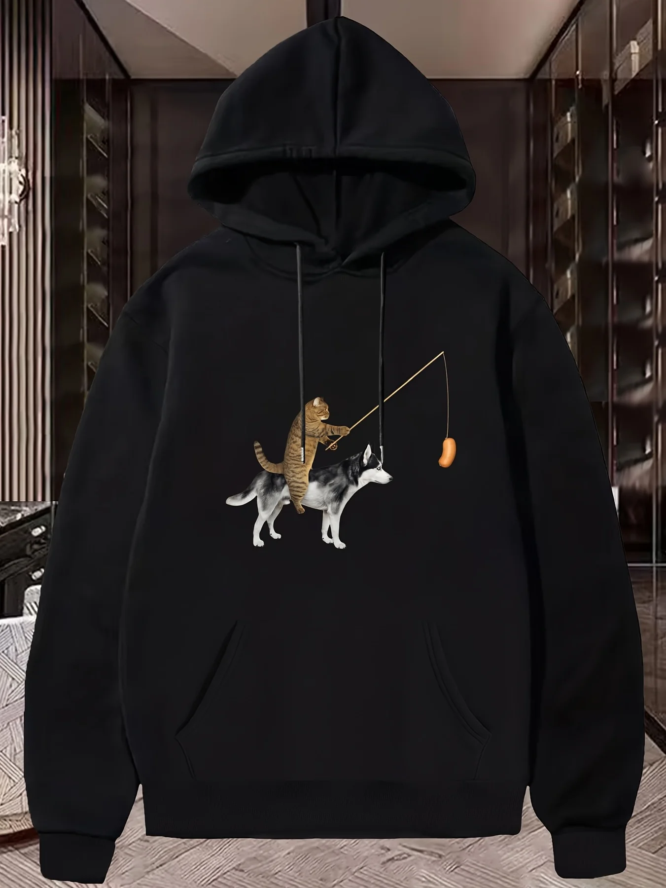 Men's Loose Hoodie …