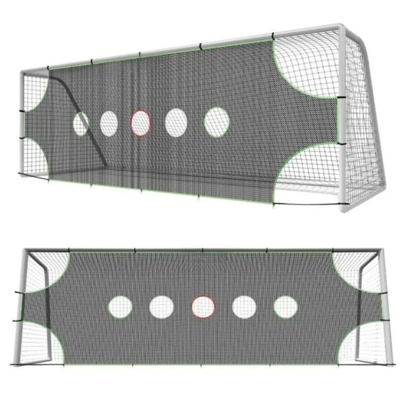 

Indoor Outdoor Football Training Net, Detachable Wear-resistant Soccer Goal Network for Shooting Skill Exercise