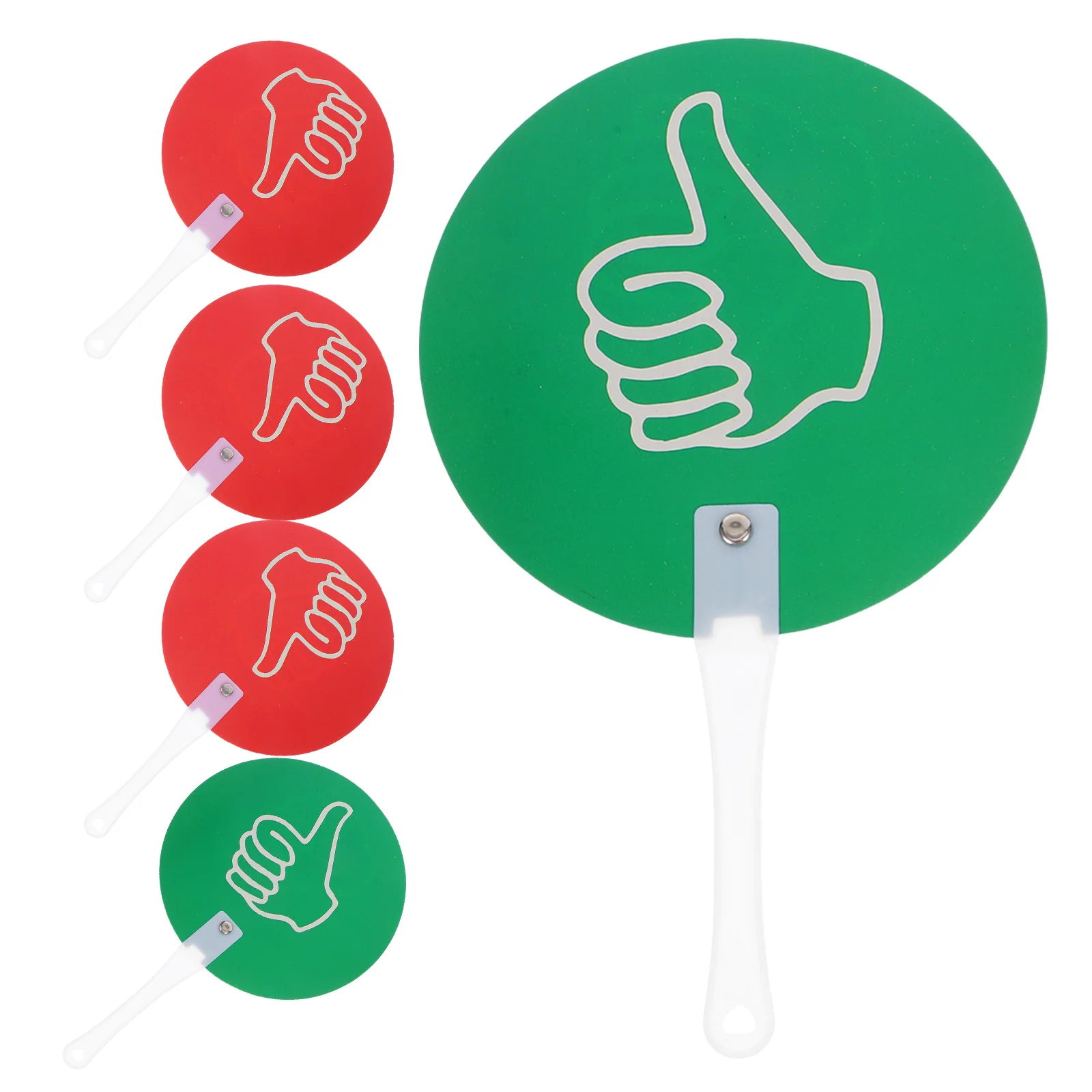 5pcs Down Voting Paddles Plastic Classroom Teaching Signs Early Education Tools For Student Engagement Quick Response