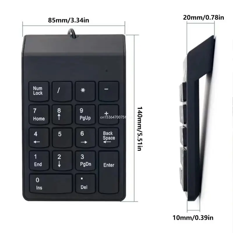 18Keys Mini Numpad Corded Keyboard Keypad For Efficiency And Comfort Typing Suitable For Various Computer Users DropShipping