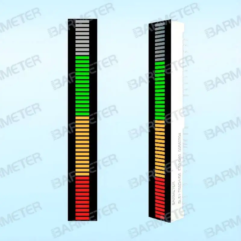 2pcs BL51-7505SDA04 Used for testing equipment display device 51segment tri-color(Red,Green,Yellow) light bar display device