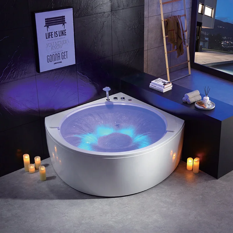 

STLFModern Hotel Bathroom Air Whirlpool Tub Comfortable Multi-purpose Double Bath Massage Bathtub