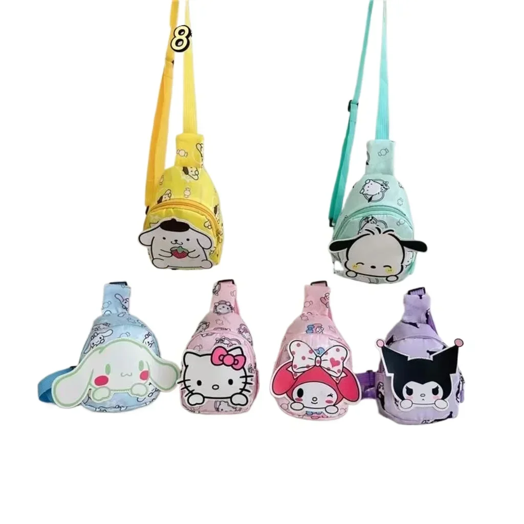 

Sanrio series shoulder bag cartoon animation multi -function coin wallet travel outing children's waist bag festival gift