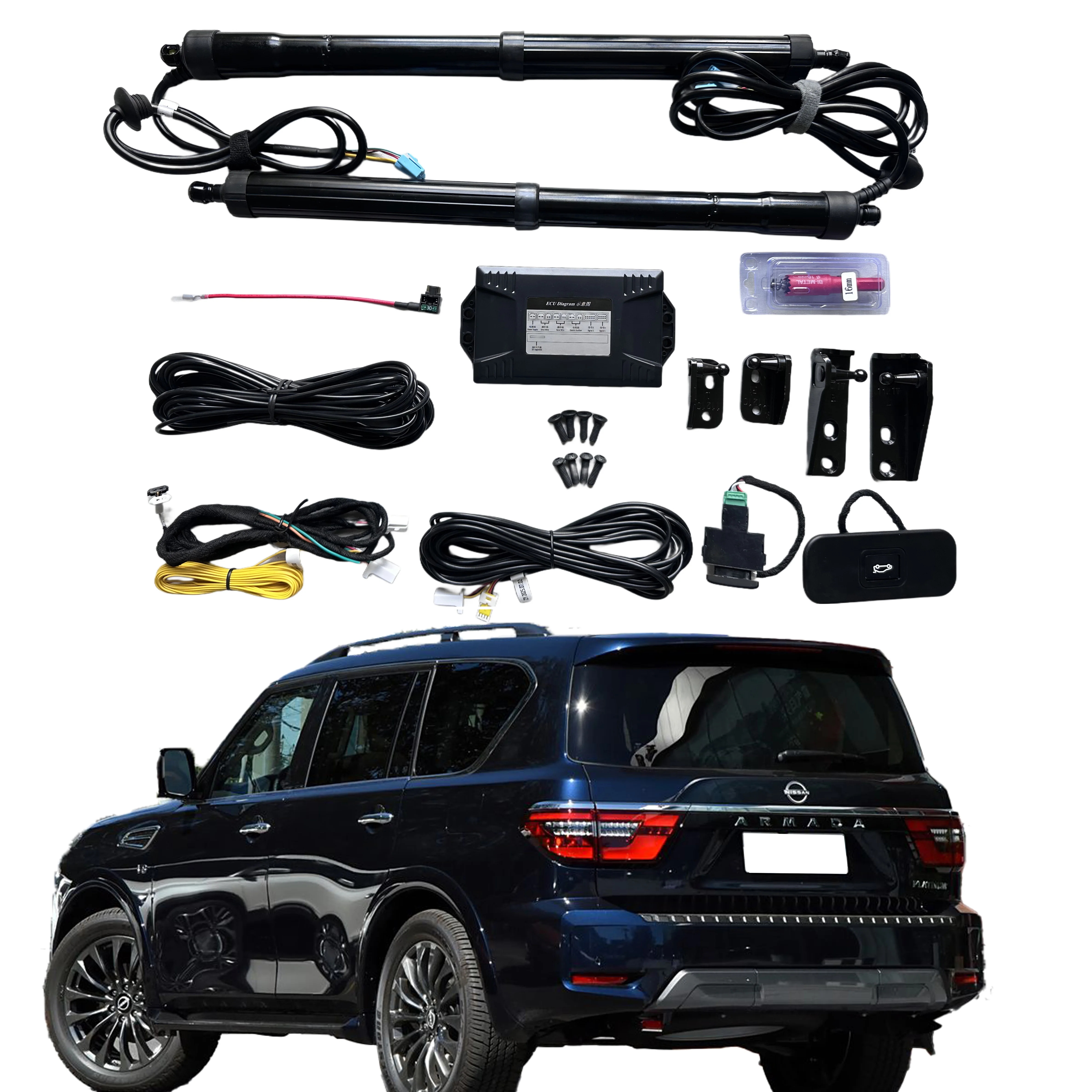 For Nissan Patrol 2014 - 2021 Electric Tailgate Lifter Intelligent Tailgate Lift Assist Power Tailgate Automotive Accessories