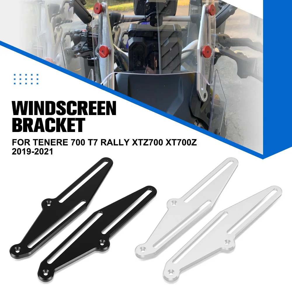 

Windscreen Adjusters Support Holder Kits Windshield Bracket For Yamaha Tenere 700 T7 Rally XTZ700 XT700Z 2019-2021 Motorcycle