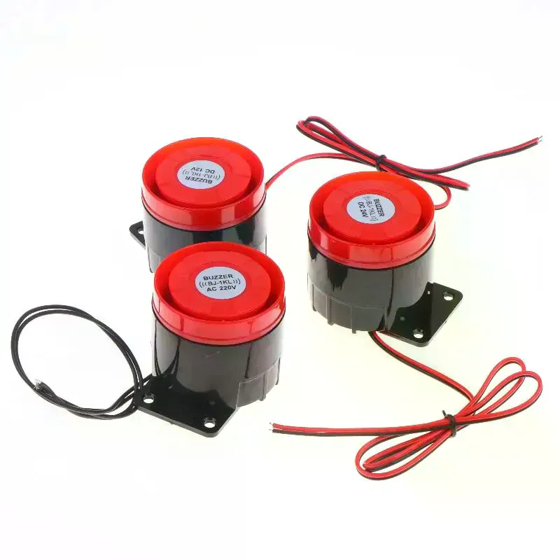 1Pcs High Decibel Sound And Light Alarm 12V 24V 220V Buzzer Anti-theft Audio Electronic Horn Waterproof Dustproof