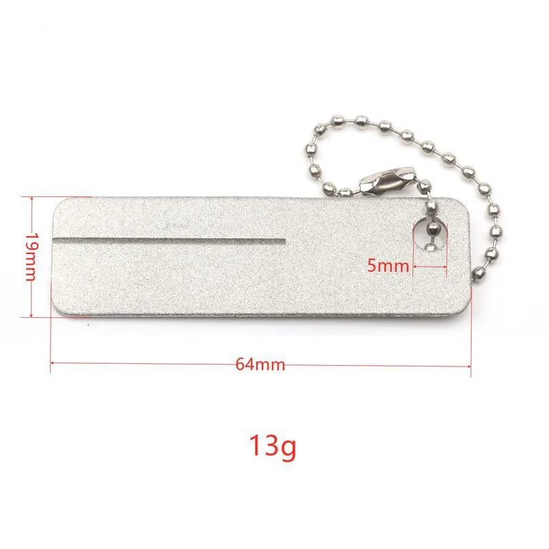 Fishing Hook Sharpener Portable Diamond Knife Mini EDC Pocket Fish Hook Sharpen Tool for Camp Hike Outdoor Accessory