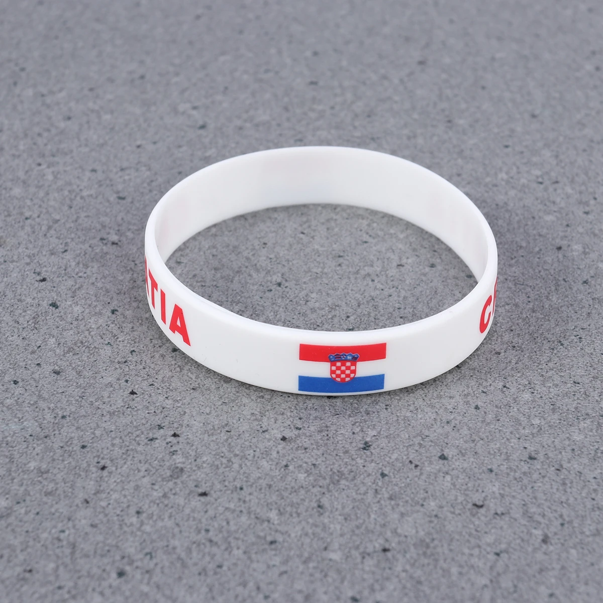 

6 pcs Country Silicone Wristband For Support Durable Soft Comfortable One Size Sports Game Fan Bracelet Country Flag