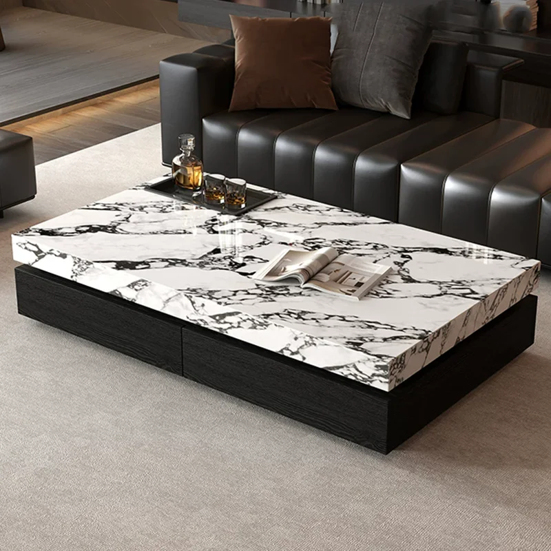 Storage Moving Side Table Modern Living Room Organizer Drawers Writing Dinner Coffee Table Luxury Couchtisch Home Furniture