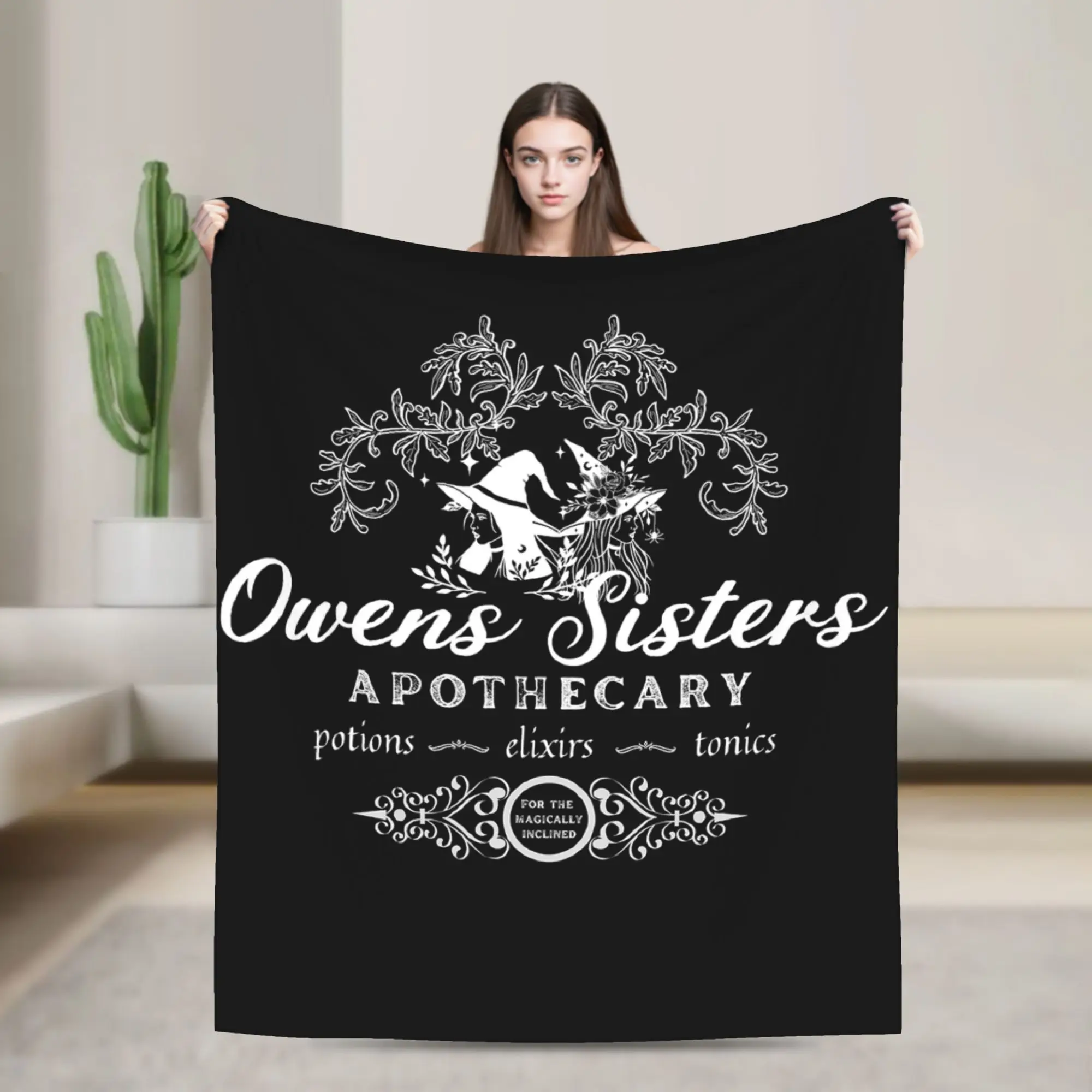 Practical Magic Owens Sisters Apothecary Blankets Fleece  Super Soft Throw Blanket for Bed Bed Rug