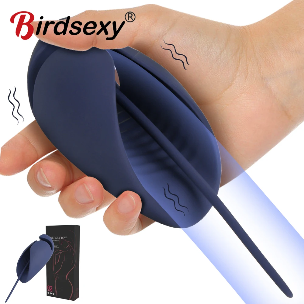 Glans Stimulate Trainer Vibrator Men Penis Delay Exerciser Stimulate Masturbation Massager Vibrating Endurance Trainning Sex Toy