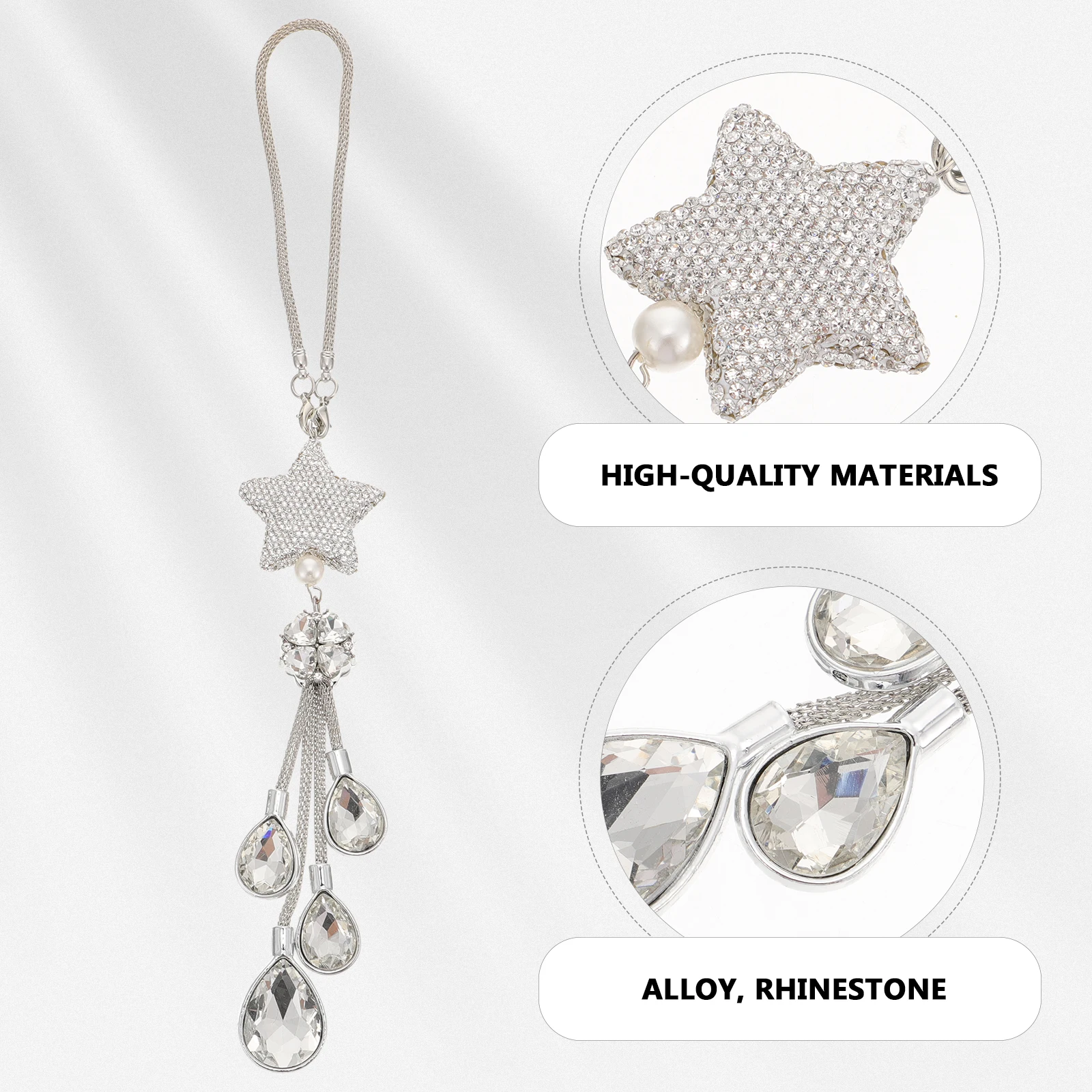 

Rearview Mirror Pendant Car Hanging Decor Decorative Rhinestone Decoration for Accessory Charm