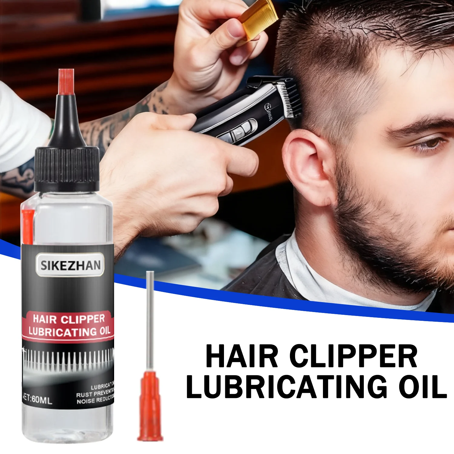 Professionelles Clipper-Öl – Klingenschmiermittel für Haarschneidemaschinen und Trimmer, rostfrei, glatte und leise Leistung