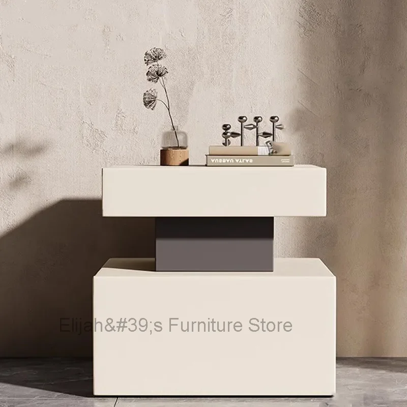 

Storage Drawer Nightstand Wood Modern Nordic Home Cabinets Bedside Table White Table Mesitas De Noche Garden Furniture Sets