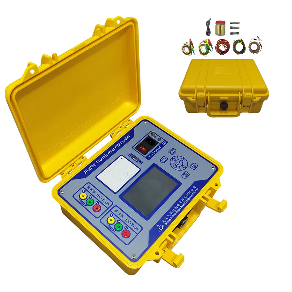 Built-in Battery Transformer Turns Ratio Tester Analyzer Automatic TTR Test Set Digital Ratio Group Tester Spanish/English Price