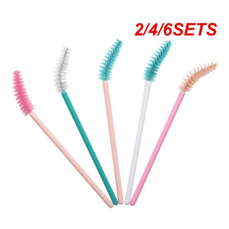 Applicateur de baguettes de mascara, brosse à barrage propre, outils d'extension de cils, Végétcosmétiques, 2 ensembles, 4 ensembles, 6 ensembles