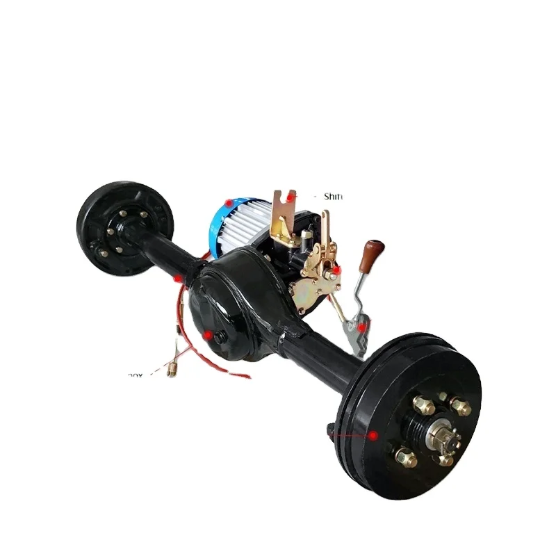 

electric three-wheel modified car heavy shift 60V 1500W high power drum brake rear axle motor kit