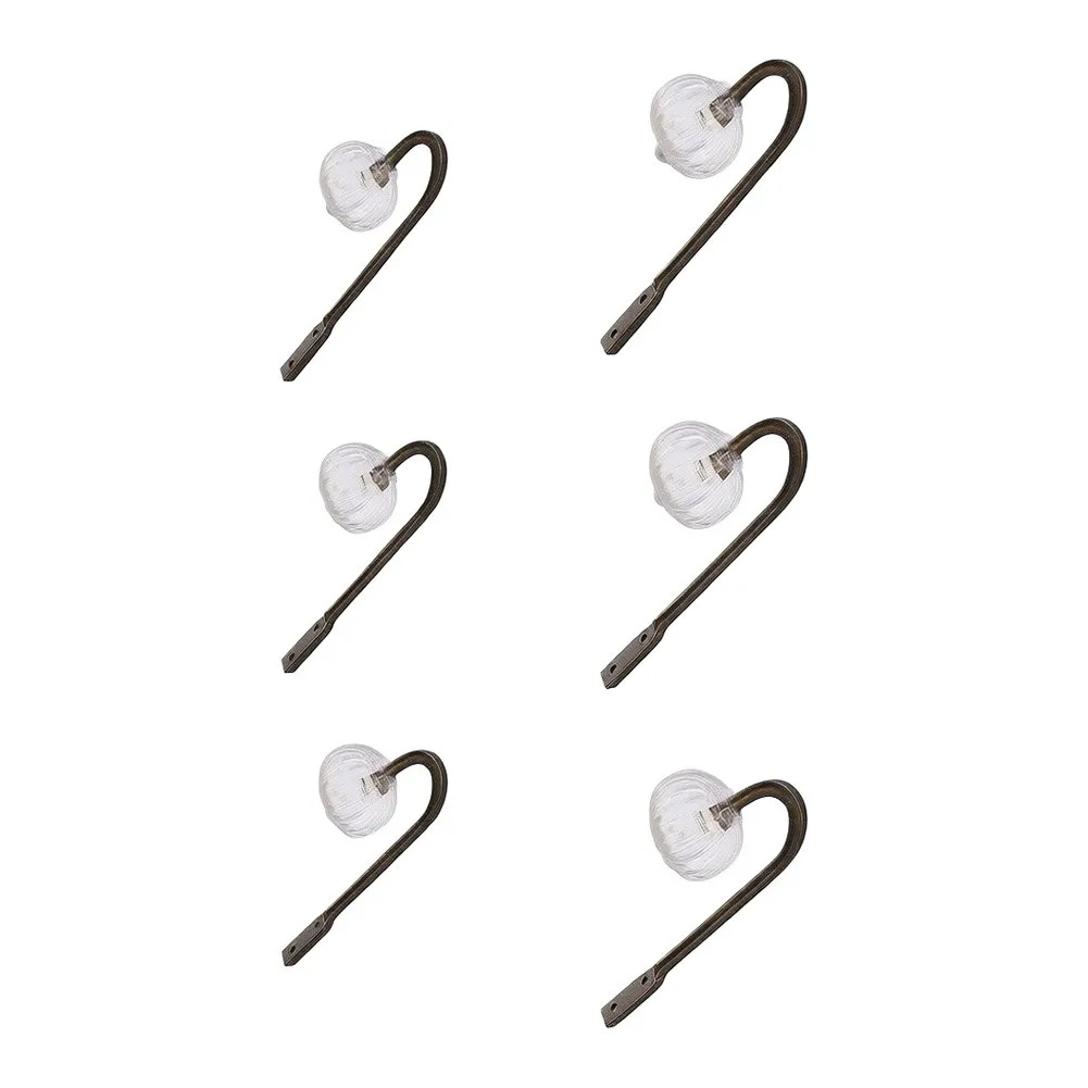 6PCS Wall Hooks Featuring Antique Finish for Bathroom Towels Hats Bags Keys Scarves Functional Home Decor Setup