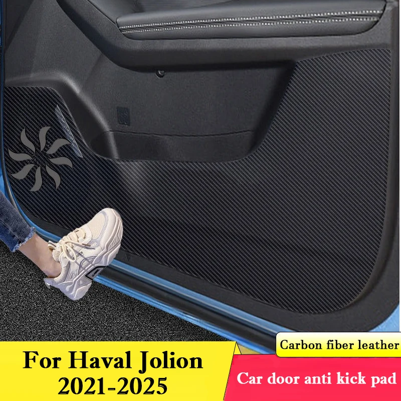 For Haval Jolion 2021-2025 Car Door Anti Kick Pad Glove Box Protection Sticker Mats Scratch Resistant Film Interior Accessories