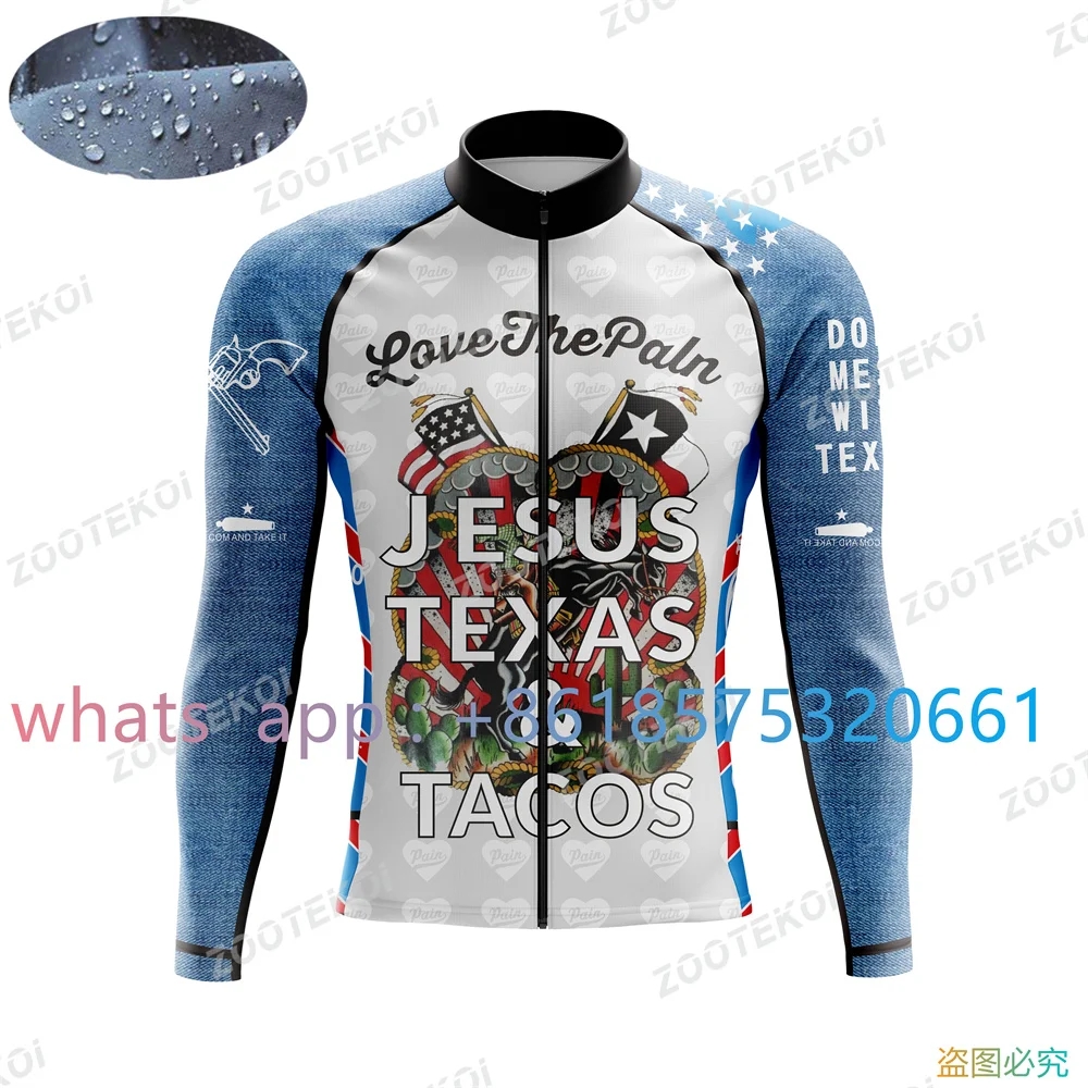 Love The Pain Waterproof Cycling Jacket Men Windproof Mtb Bike Jersey Bicycle Riding Running Snowboarding Coat 2023