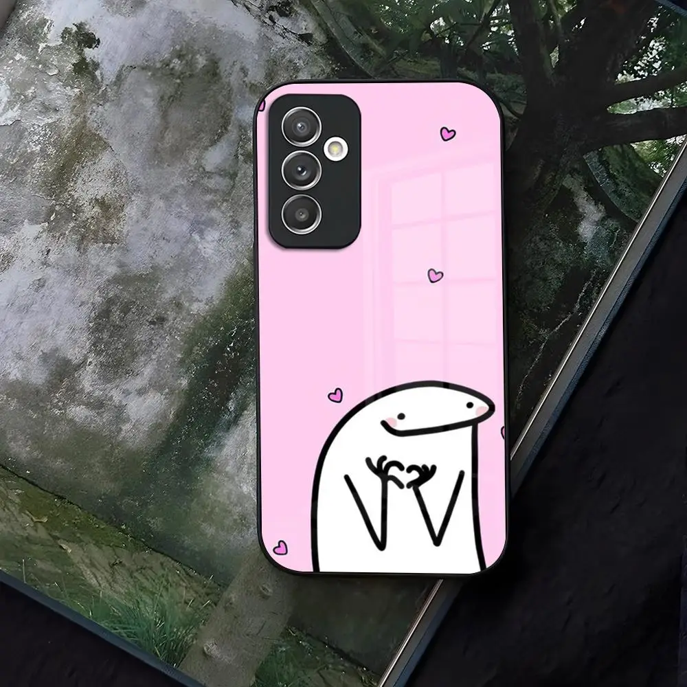 Funda de Teléfono con Diseño Divertido y Memes de Flork, de Vidrio, para Samsung Galaxy S24 S26 S25 S22 S20 S23 S21 Ultra Fe Plus A16 A34 A54 A24 A52 A53