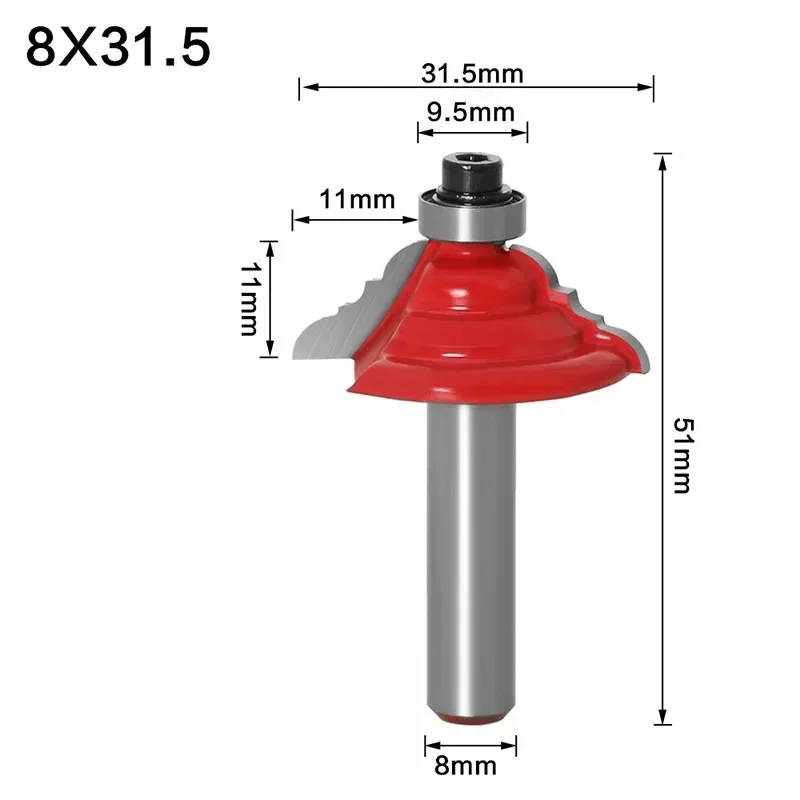 1Pc Table Edge Router Bit - French Baroque 8