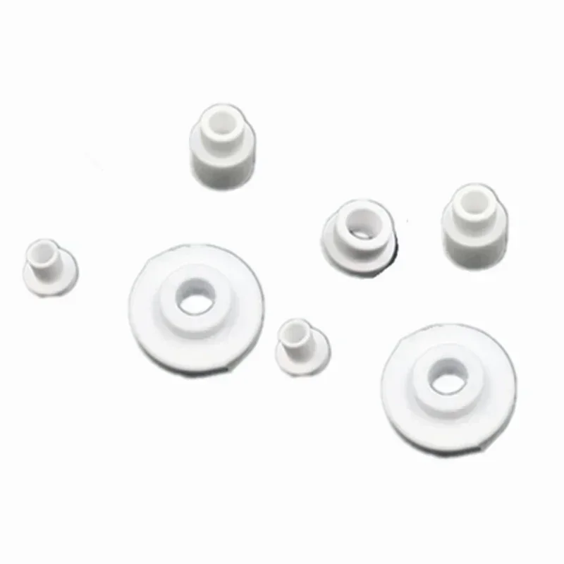 10 buah/pak keramik Alumina insulator menyesuaikan bentuk T termal keramik alumina bagian tabung porselen/cincin bushing insulator