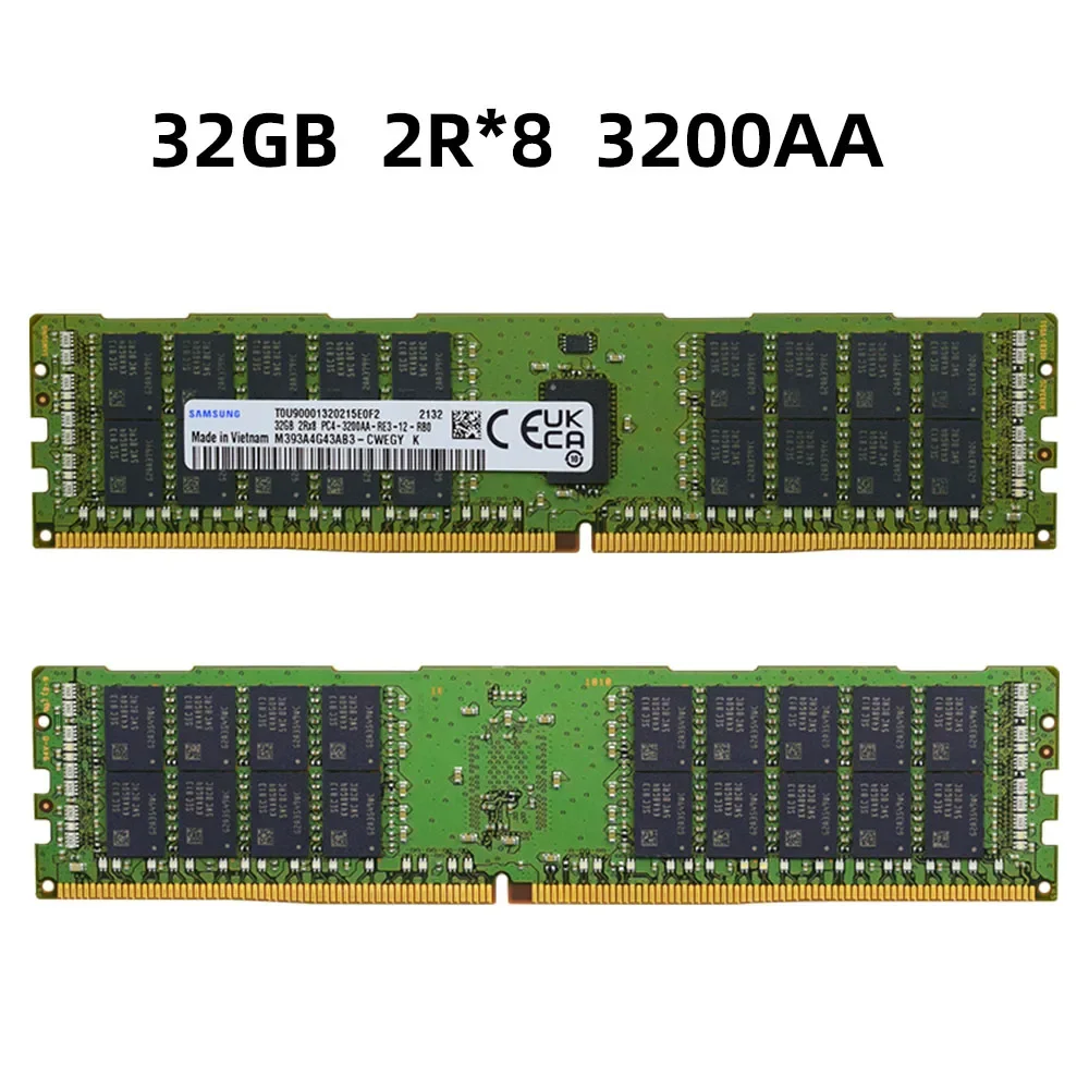 Imagem -04 - Samsung Ddr4 Ram 16gb 32gb Pc4 2133mhz 2400mhz 2666mhz 2933mhz 3200nhz Ecc Reg Suporte de Memória de Servidor X99 Placa-mãe Pcs