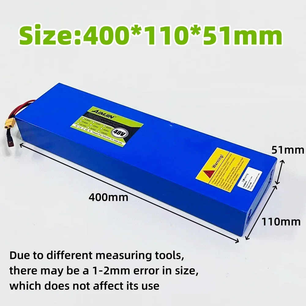 13S4P 20Ah 48V Lithium Battery Pack Grade-A Cells For Kugoo M4 M4Pro Max Speed E-Scooter Built-in BMS Dual XT60+T Long Range