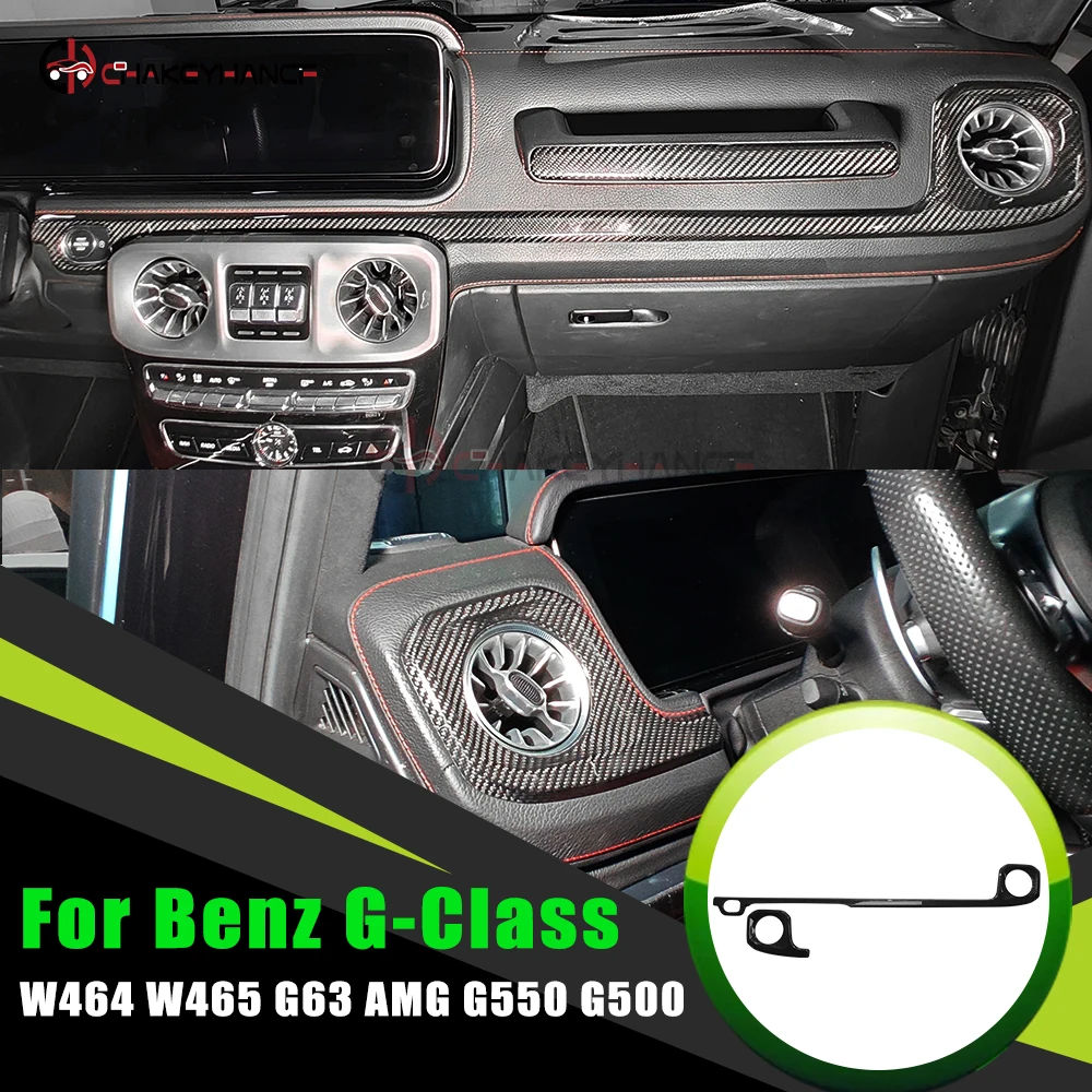 

Для Mercedes Benz G-Class W464 G63 G500 G550 настоящая углеродное волокно центральная консоль приборной панели боковая крышка воздуховыпускного отверстия аксессуары