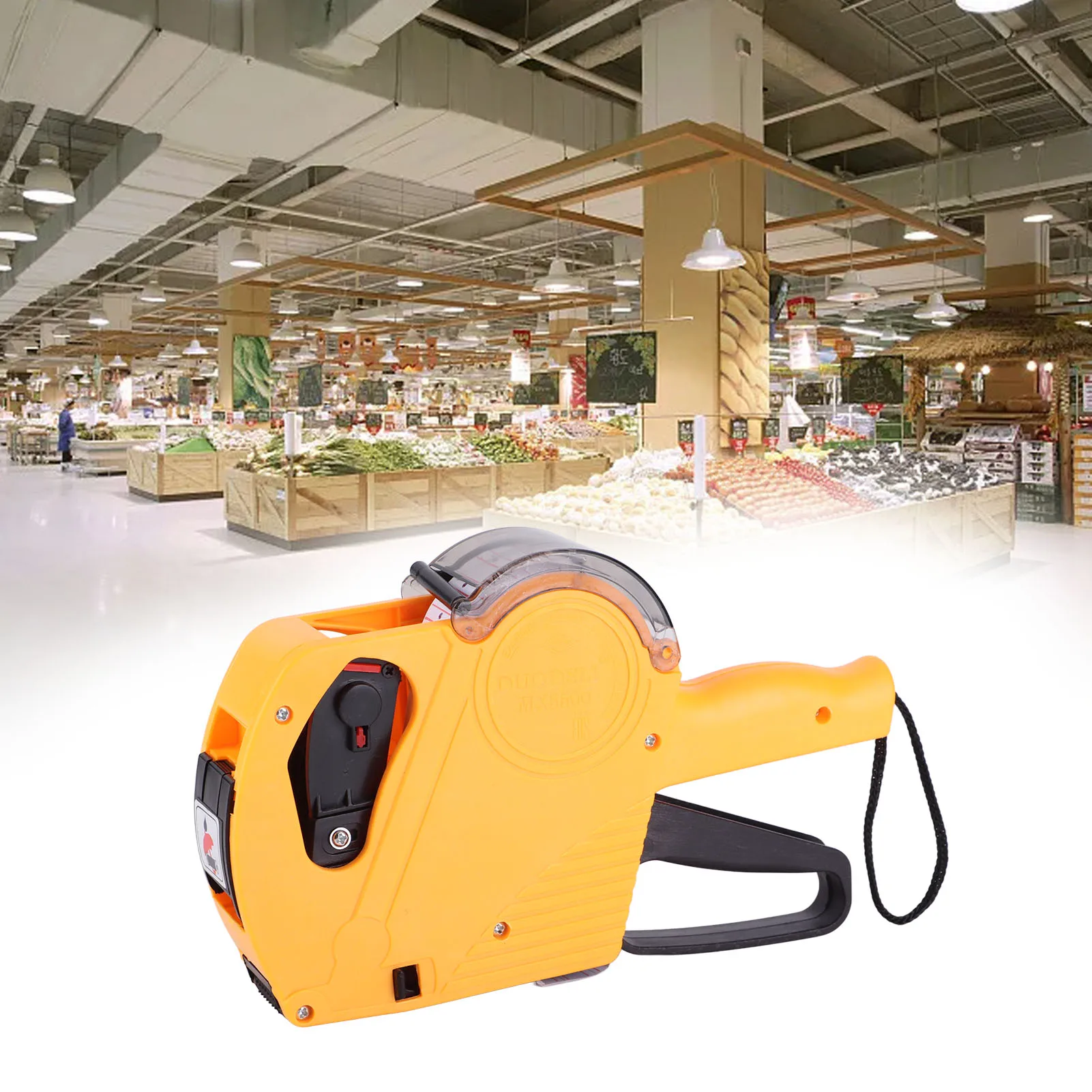 

8 Digit Manual Price Labeller with Cover Robust Practical Comfortable Hand Feeling Price Machine Manual Price Labeller